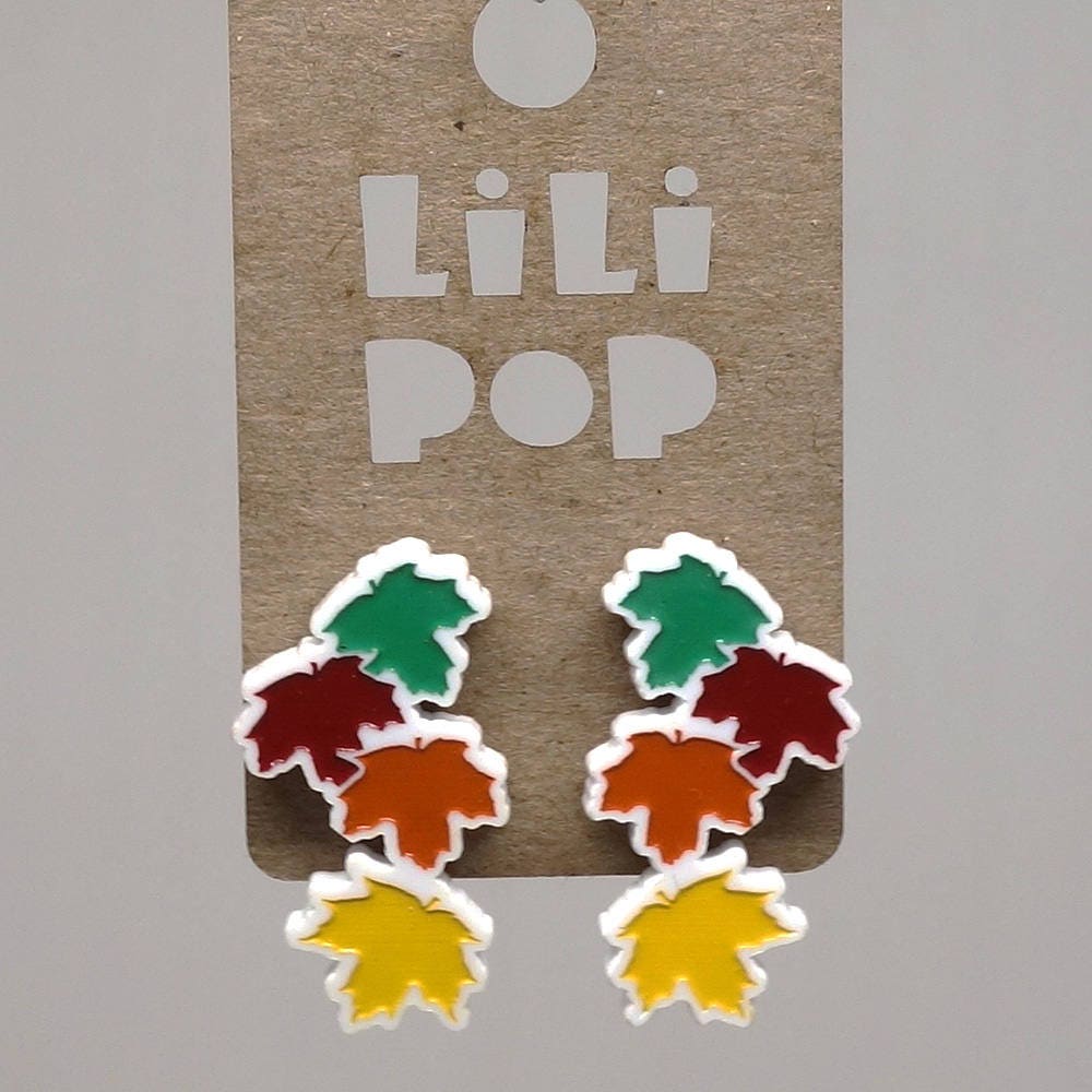 Lili0646 Herbstlaub-Ohrstecker Aus Kunststoff von CreationsLilipop