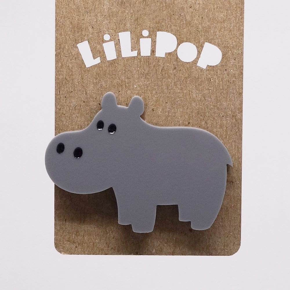 Lilipop Lili0843 Laser-Grauhippopotamus Plastikstift von CreationsLilipop