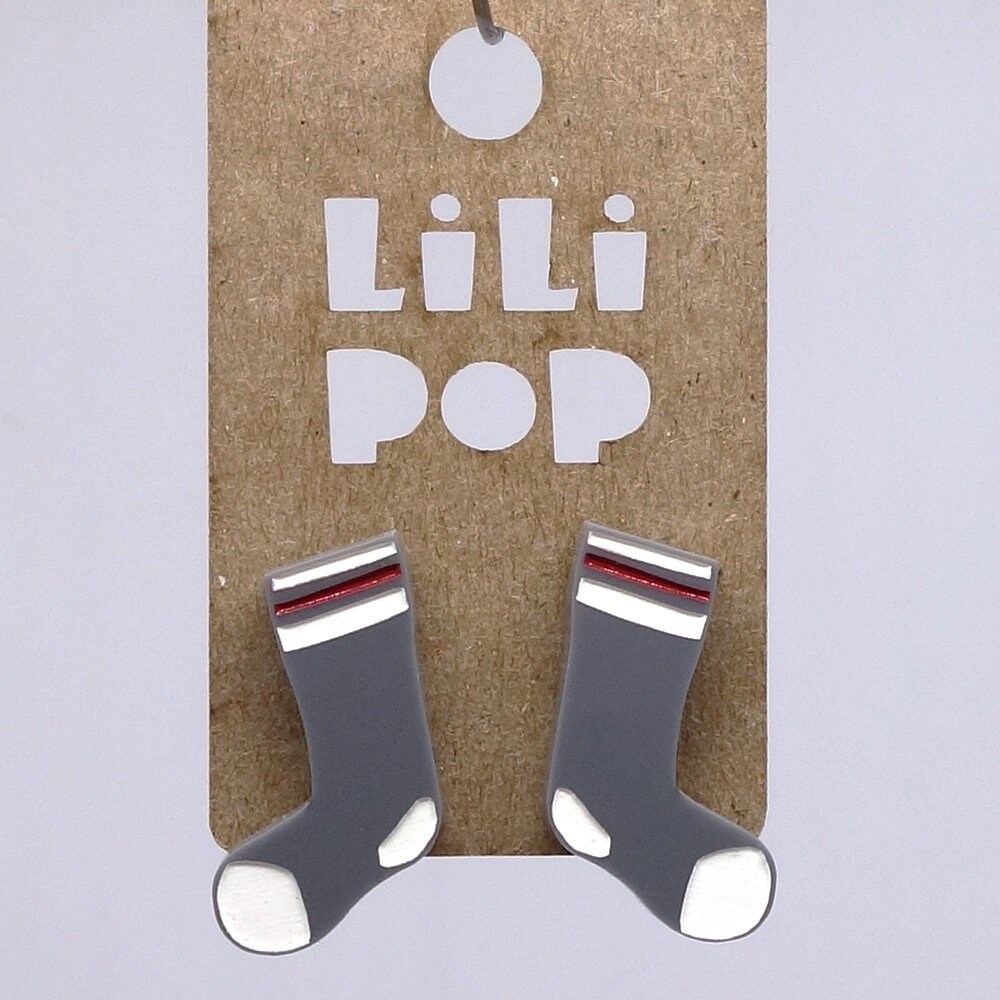 Ohrring Lili0363 Lilipop Lasergraue Winterwollstrümpfe Aus Kunststoff von CreationsLilipop