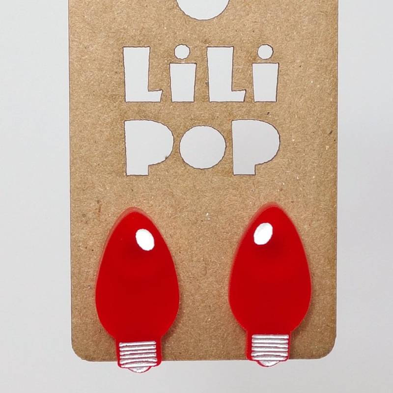 Ohrringe Lili0568 Weihnachtsbeleuchtung Rot Gelb Blau Grün Laser Lilipop von CreationsLilipop