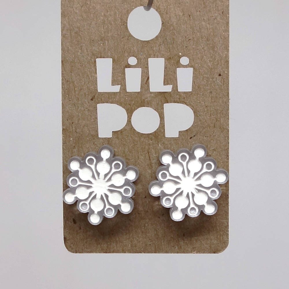 Ohrringe Lili0658 Schneeflocken Winter Kunststoff Laser Lilipop von CreationsLilipop