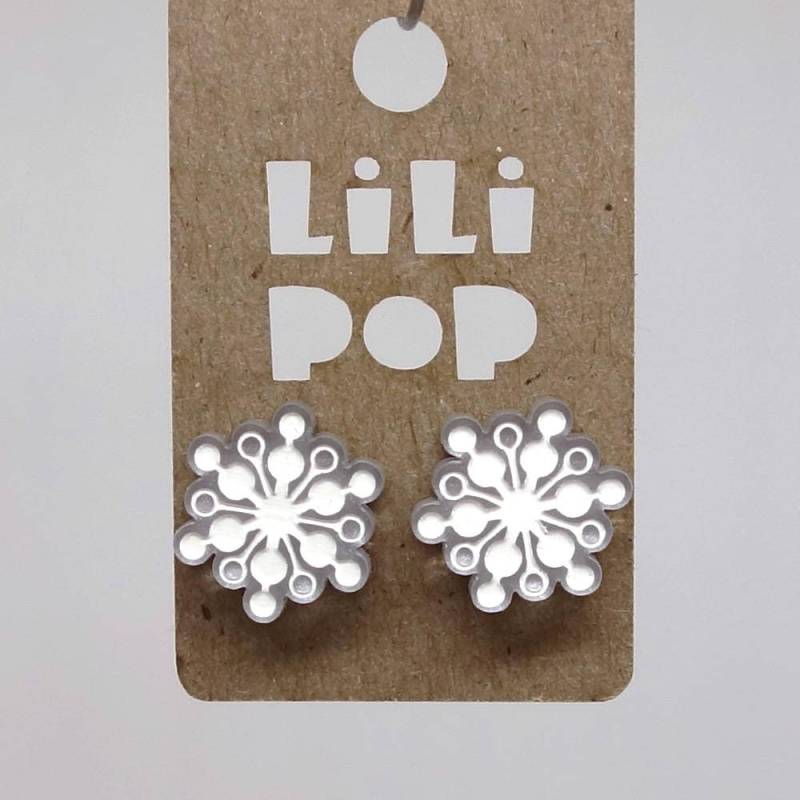 Ohrringe Lili0658 Schneeflocken Winter Kunststoff Laser Lilipop von CreationsLilipop