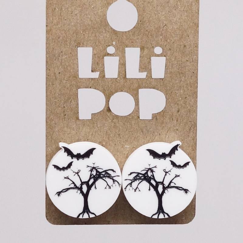 Ohrringe Lili0796 Halloween-Landschaft Plastiklilipop von CreationsLilipop