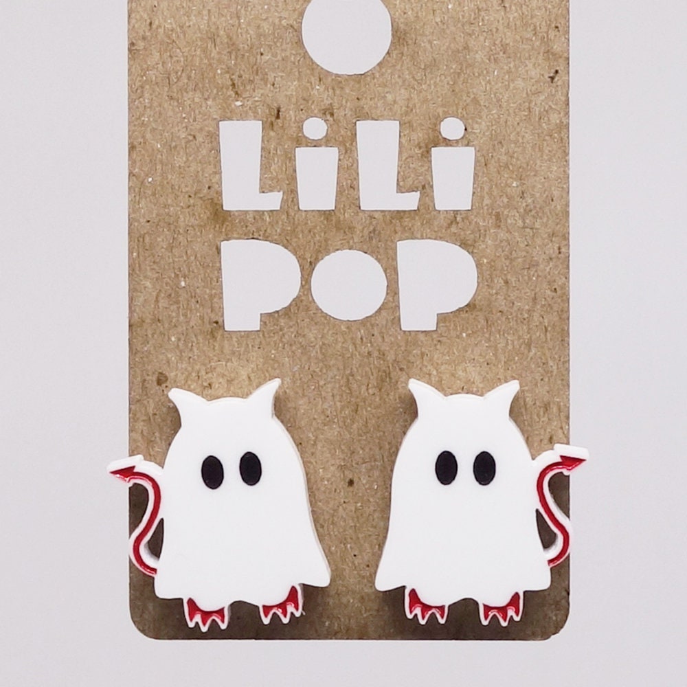 Ohrringe Lili0797 Halloween-Geist-Teufel-Kunststoff-Lilipop von CreationsLilipop