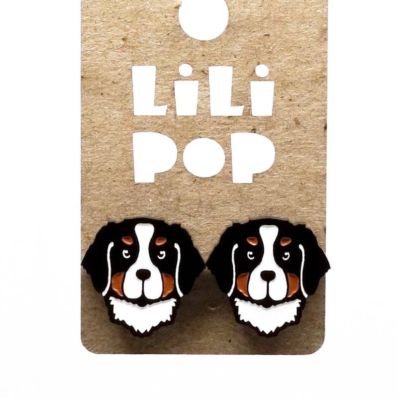Ohrringe Lili0827 Berner Sennenhund Laserhund Lilipop von CreationsLilipop