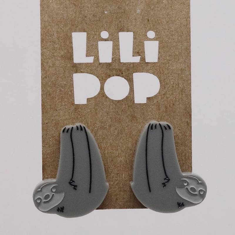 Ohrstecker „Faultier" | Lili0609 Aus Recyceltem Kunststoff von CreationsLilipop