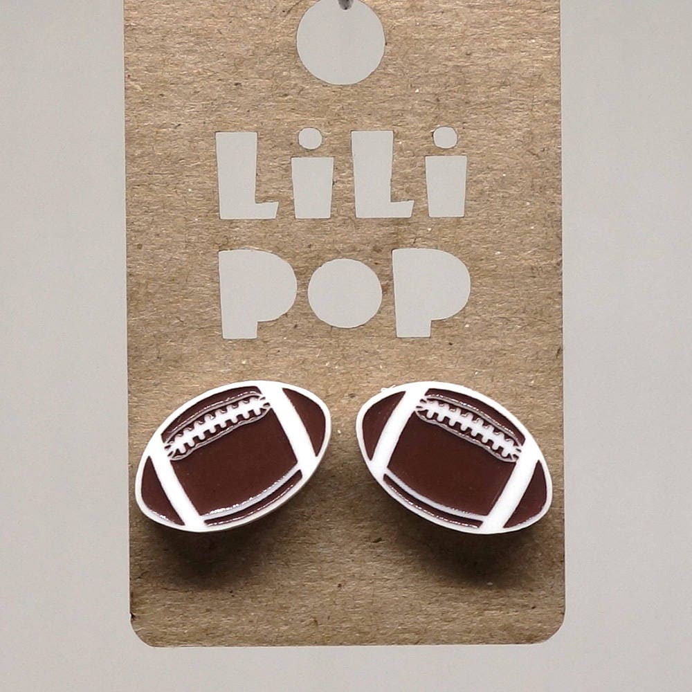 Ohrstecker Lili0647 Fußball Aus Kunststoff von CreationsLilipop