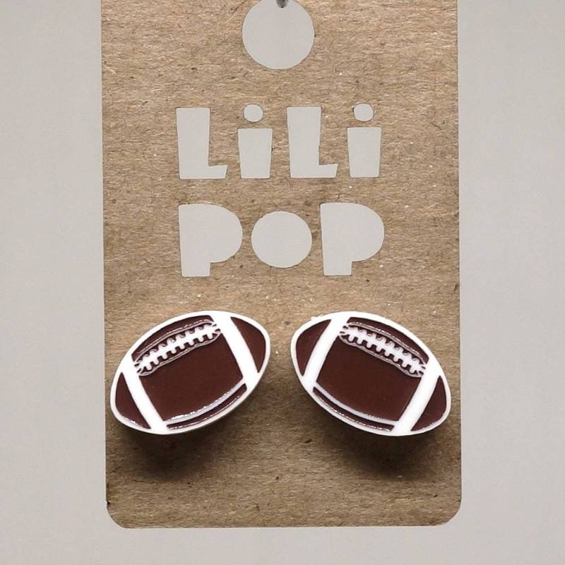 Ohrstecker Lili0647 Fußball Aus Kunststoff von CreationsLilipop