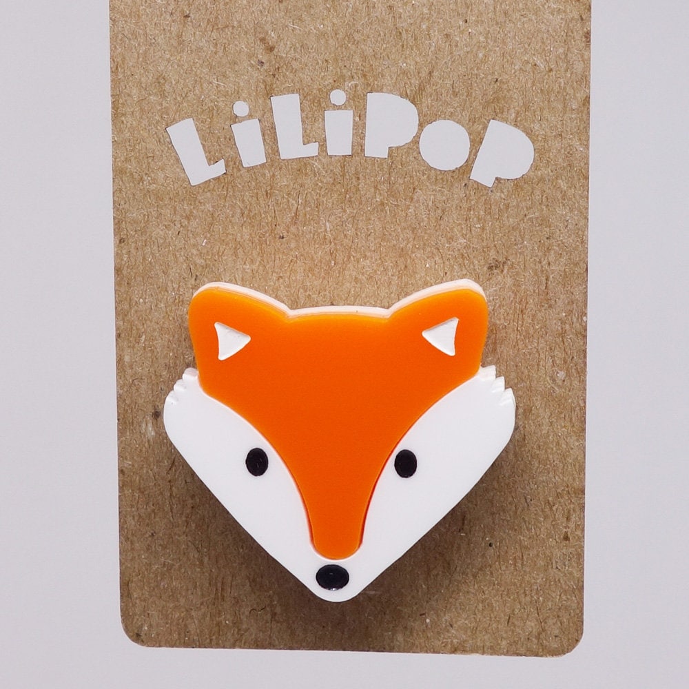 Pin Lili0297 Fox Kunststoff Orange Weiß Erholte Sich Laser-Lilipop von CreationsLilipop