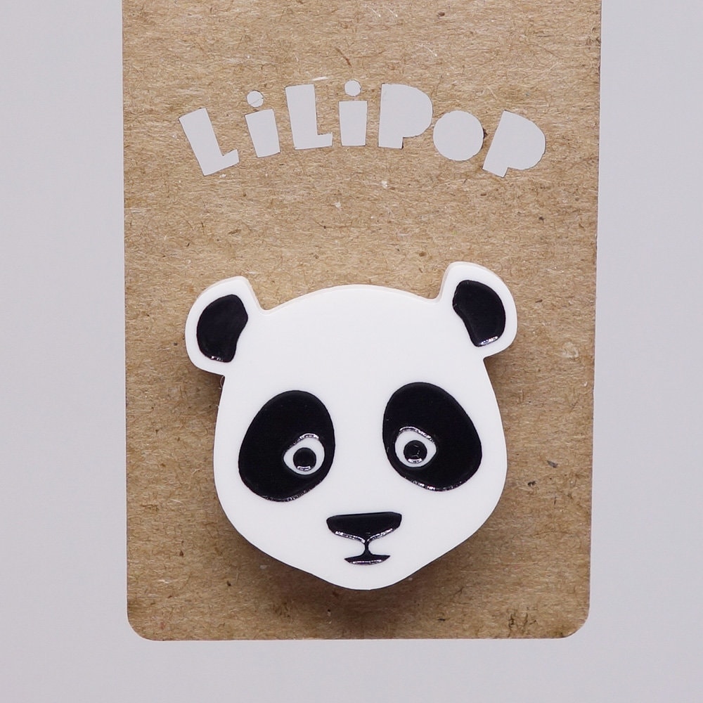 Pin Lili0397 Panda Aus Weißem Kunststoff, Wiedergewonnener Laser-Lilipop von CreationsLilipop