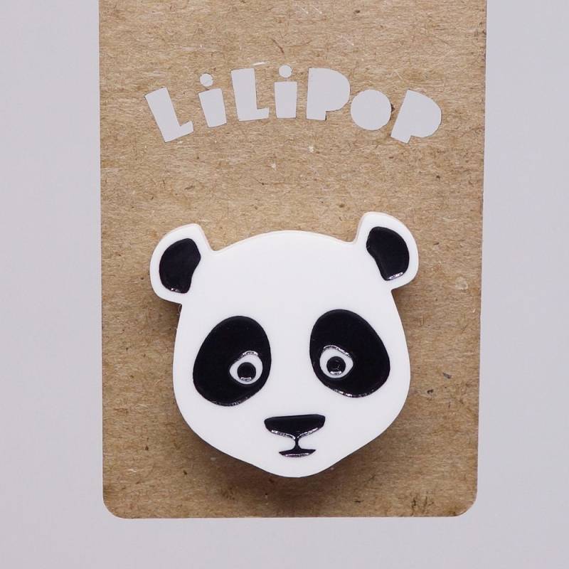 Pin Lili0397 Panda Aus Weißem Kunststoff, Wiedergewonnener Laser-Lilipop von CreationsLilipop