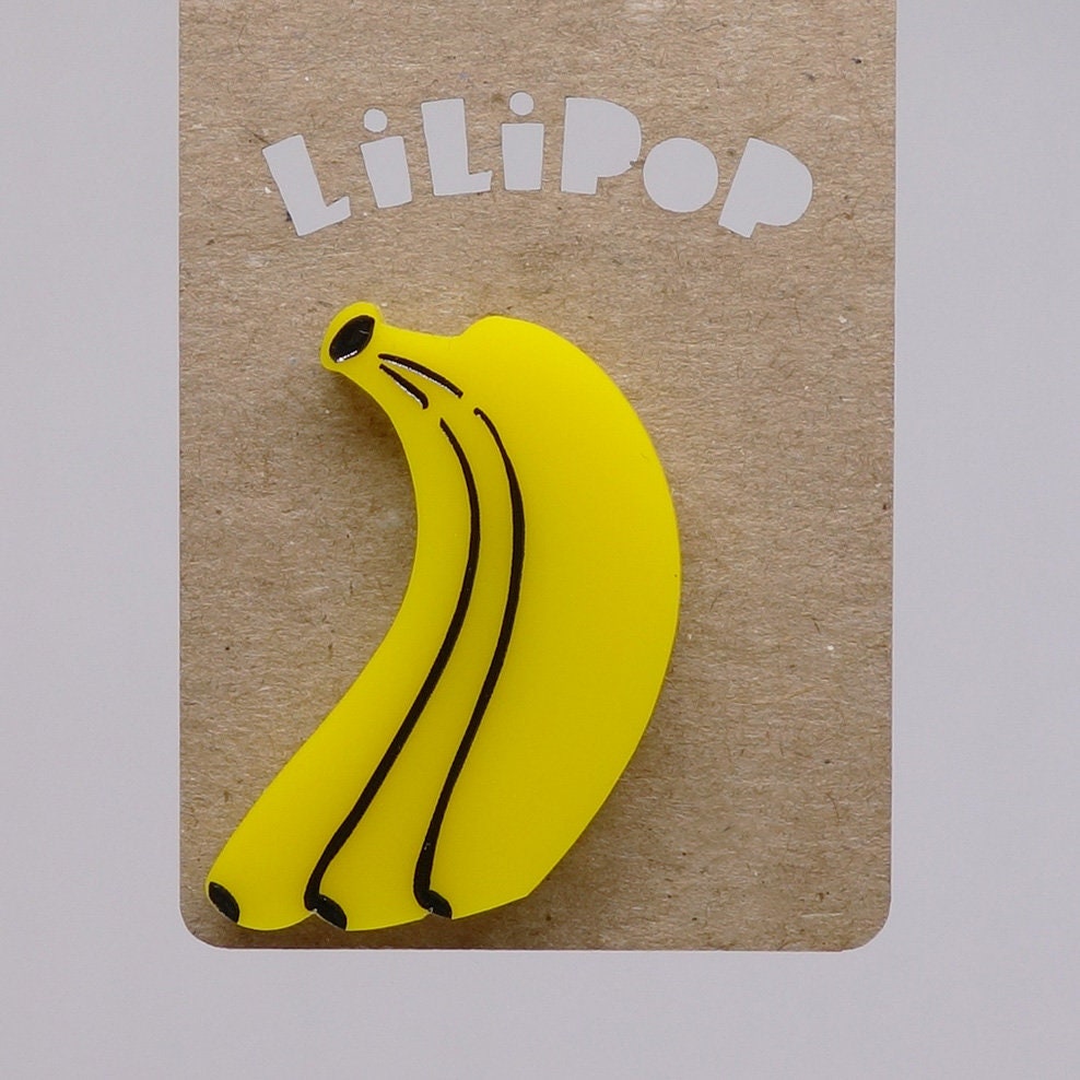 Pin Lili0518 Gelbe Plastikbananen, Wiedergewonnener Laser-Lilipop von CreationsLilipop