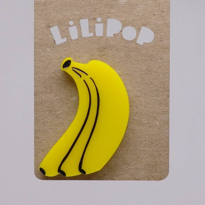 Pin Lili0518 Gelbe Plastikbananen, Wiedergewonnener Laser-Lilipop von CreationsLilipop