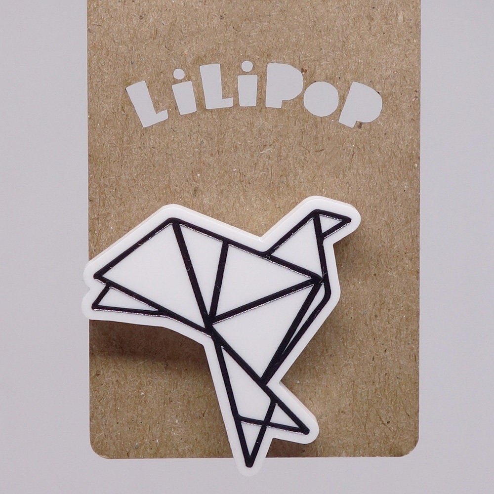 Pin Lili0764 Origami Weiße Laser Kunststoff Vogel Lilipop von CreationsLilipop
