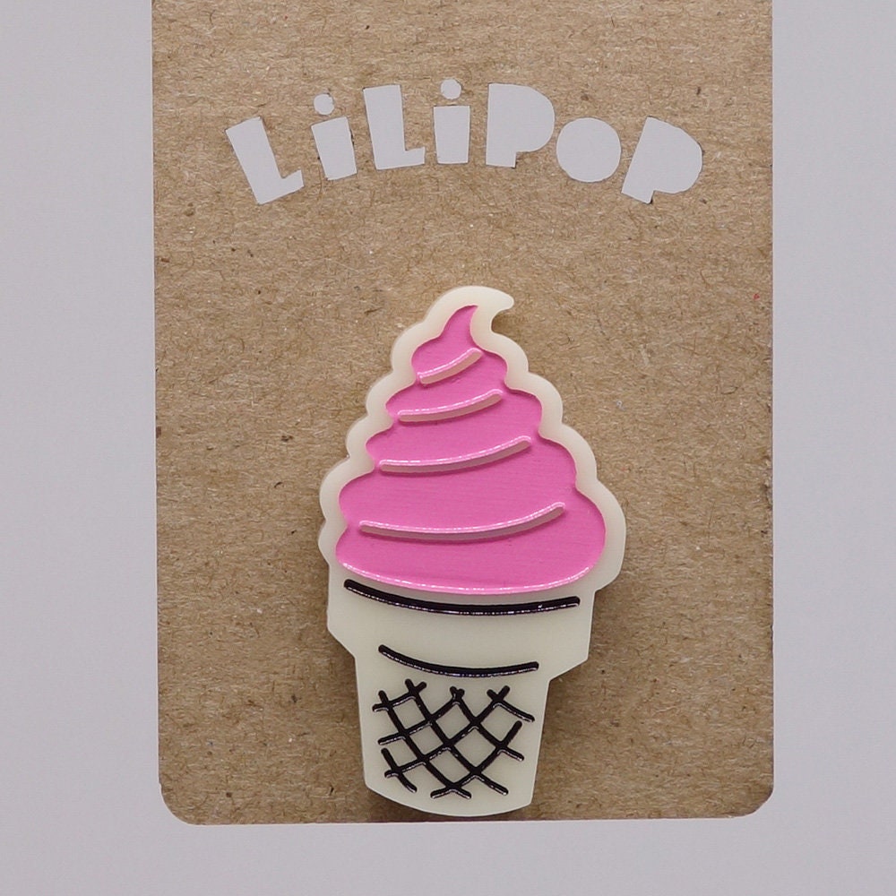Pin Lili0769 Sahne Eis Erdbeere Pistazie Kunststoff Laser Lilipop von CreationsLilipop