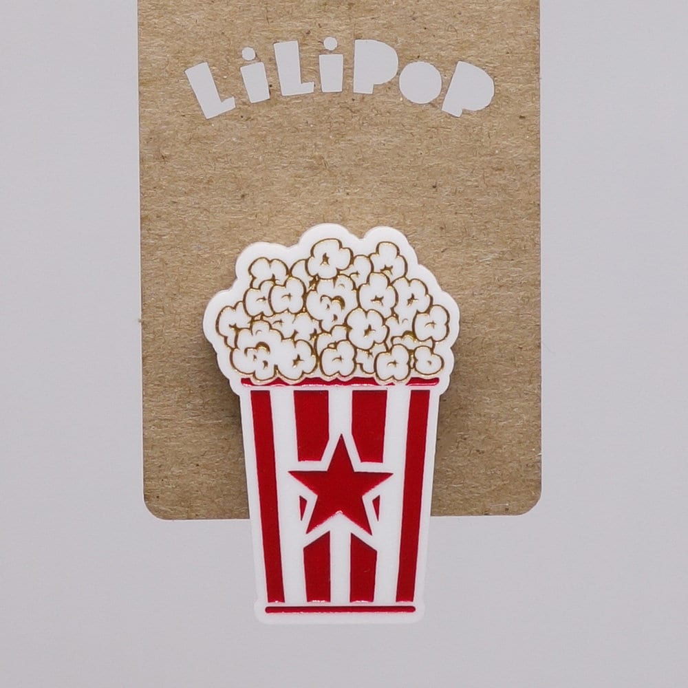 Popcorn | Lili0781 Wiederhergestellten Kunststofffolie Laser Lilipop Pin von CreationsLilipop