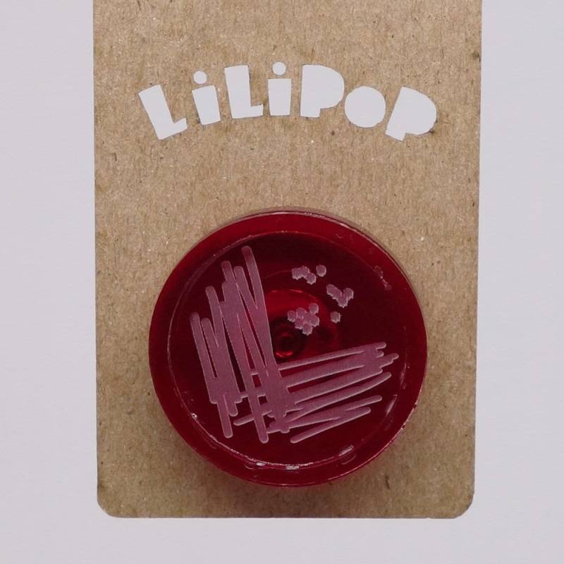 stecknadel Lili0767 Schale Kunststoff Rot Lilipop Laser von CreationsLilipop