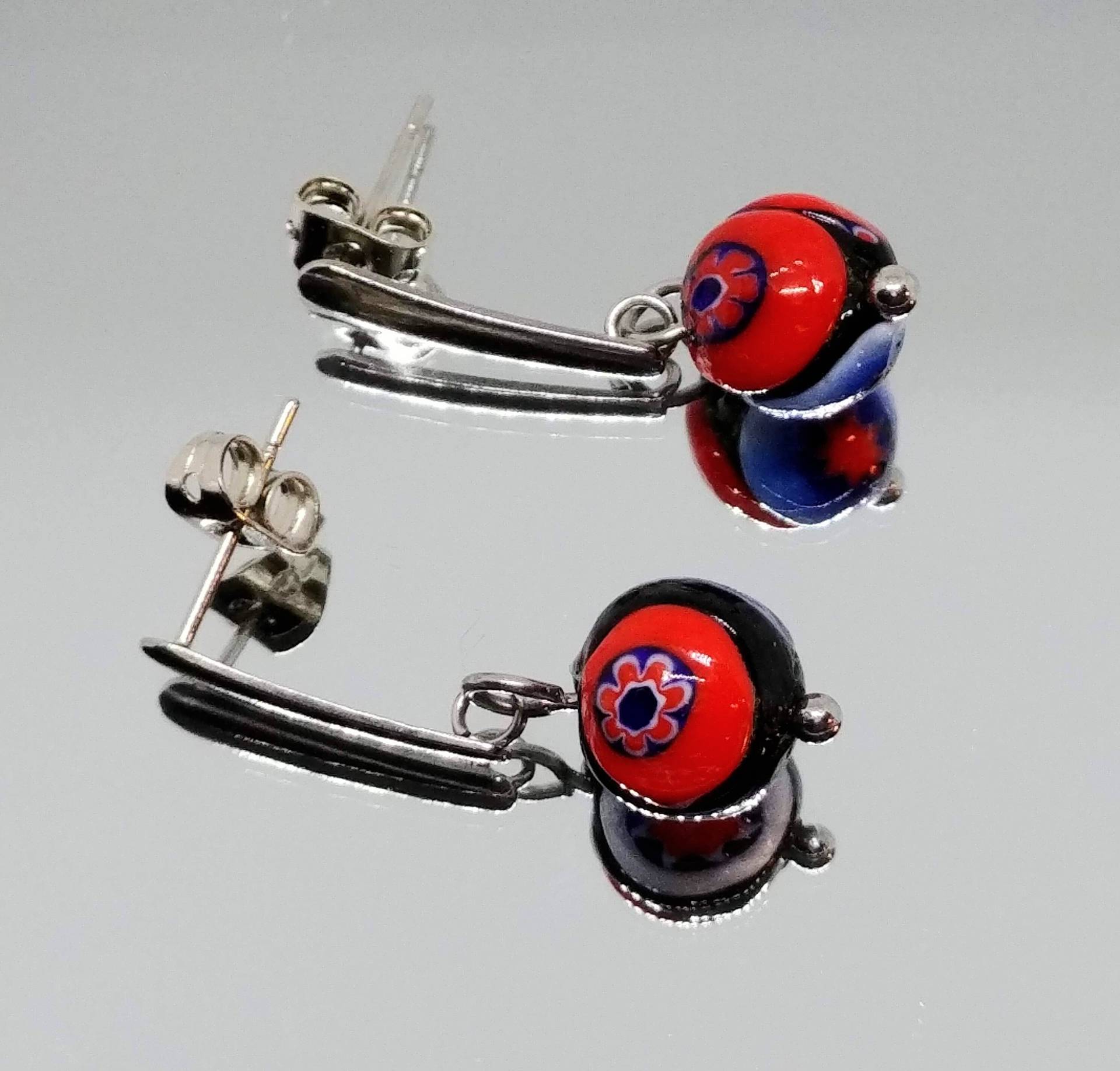 Edelstahl Mit Antiken Murano Millefiori Perlen Ohrringe Edelstahl Mit Antiken Murano Millefiori Perlen Ohrringe von CreationsSoperle