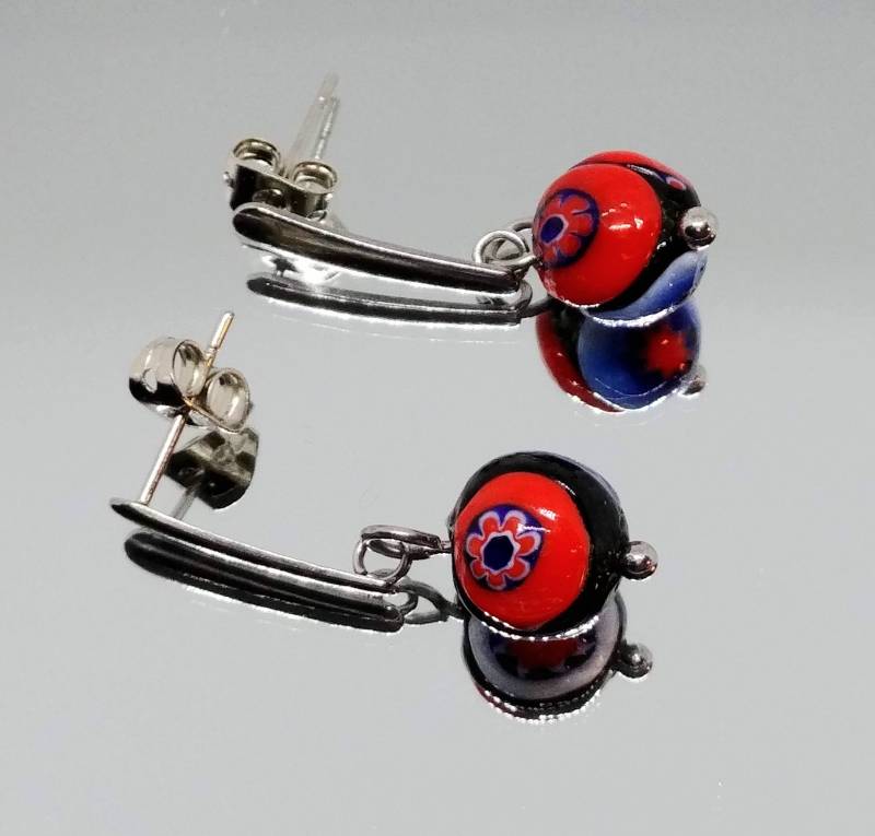 Edelstahl Mit Antiken Murano Millefiori Perlen Ohrringe Edelstahl Mit Antiken Murano Millefiori Perlen Ohrringe von CreationsSoperle
