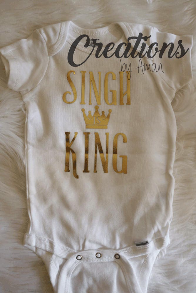 Singh Ist King Baby Body von CreationsbyAman