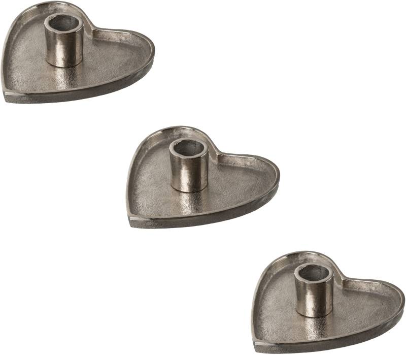 Creativ deco Kerzenhalter, (3 St.), in eleganter Herzform, 3er Set von Creativ Deco