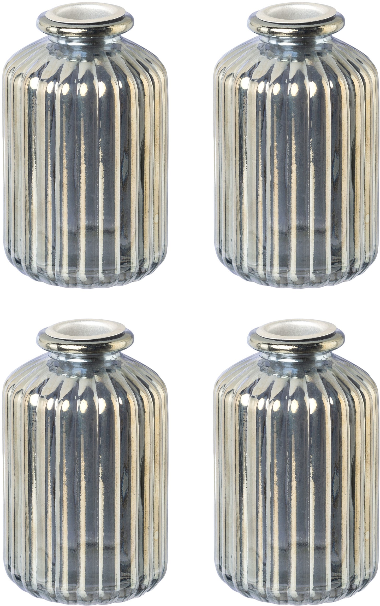 Creativ deco Kerzenhalter "Weihnachtsdeko" Glas mit hübscher Reliefstruktur von Creativ Deco