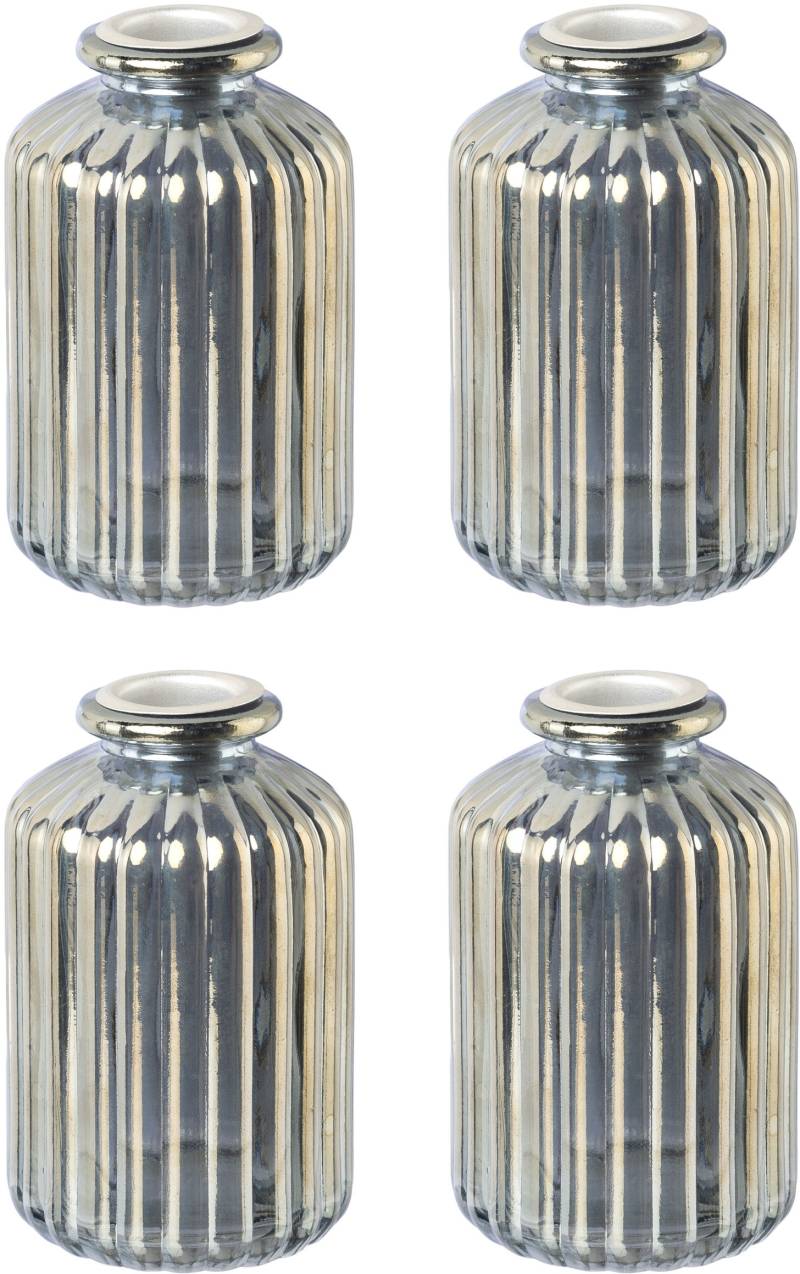 Creativ deco Kerzenhalter "Weihnachtsdeko" Glas mit hübscher Reliefstruktur von Creativ Deco