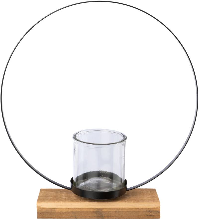 Creativ deco Teelichthalter auf edlem Holzfuß, Höhe ca. 39 cm von Creativ Deco