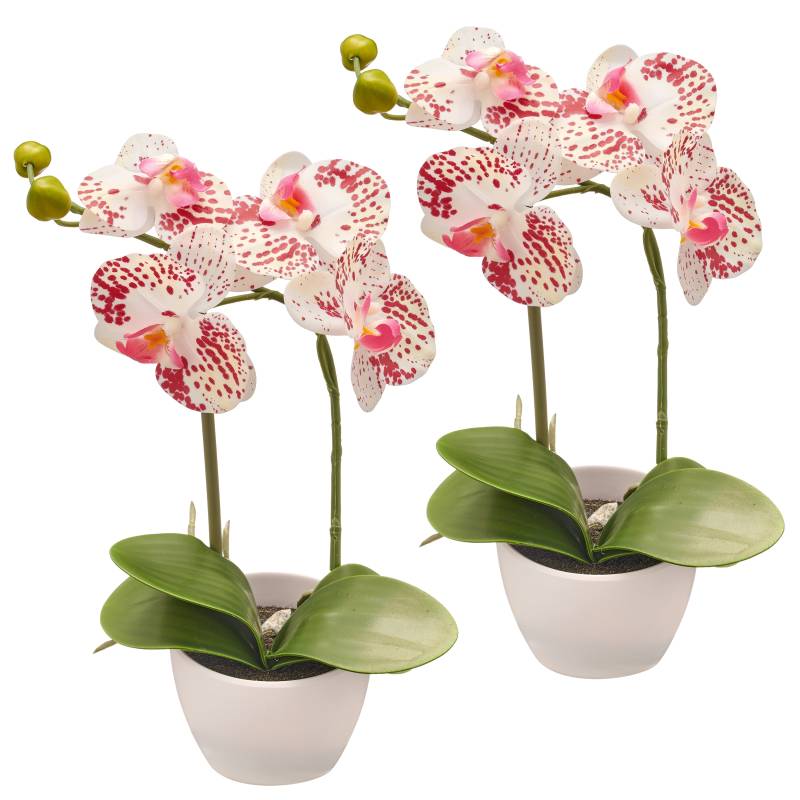 Creativ green Kunstorchidee "Orchidee Phalaenopsis" im Design-Topf von Creativ Green