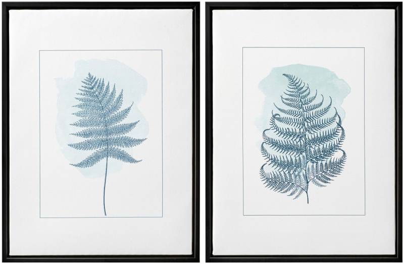 Creativ home Bild mit Rahmen "Deko-Bild FARN" 2 Stk. tlg. von Creativ Home