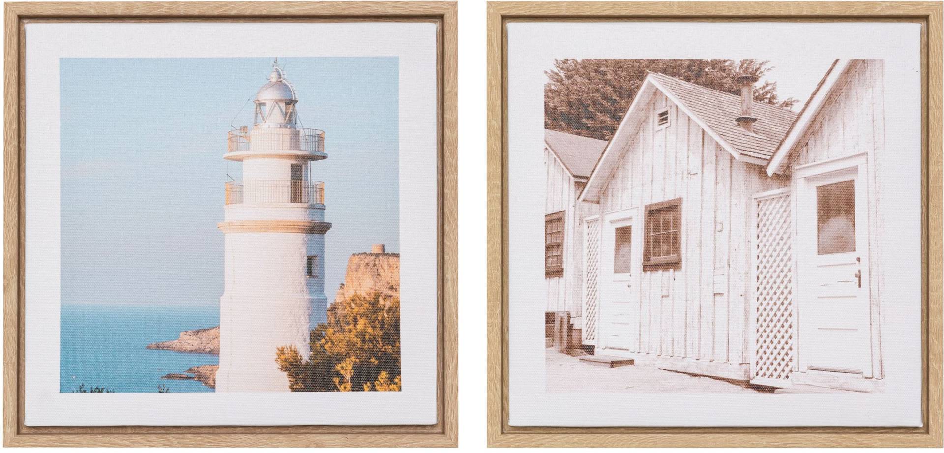 Creativ home Bild mit Rahmen "Deko-Bild Sights" 2 Stk. tlg. von Creativ Home