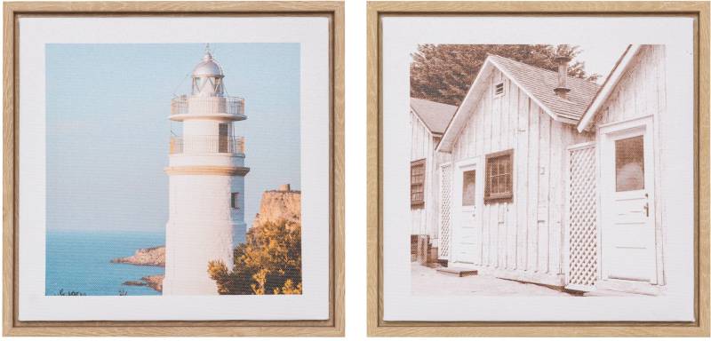 Creativ home Bild mit Rahmen "Deko-Bild Sights" 2 Stk. tlg. von Creativ Home