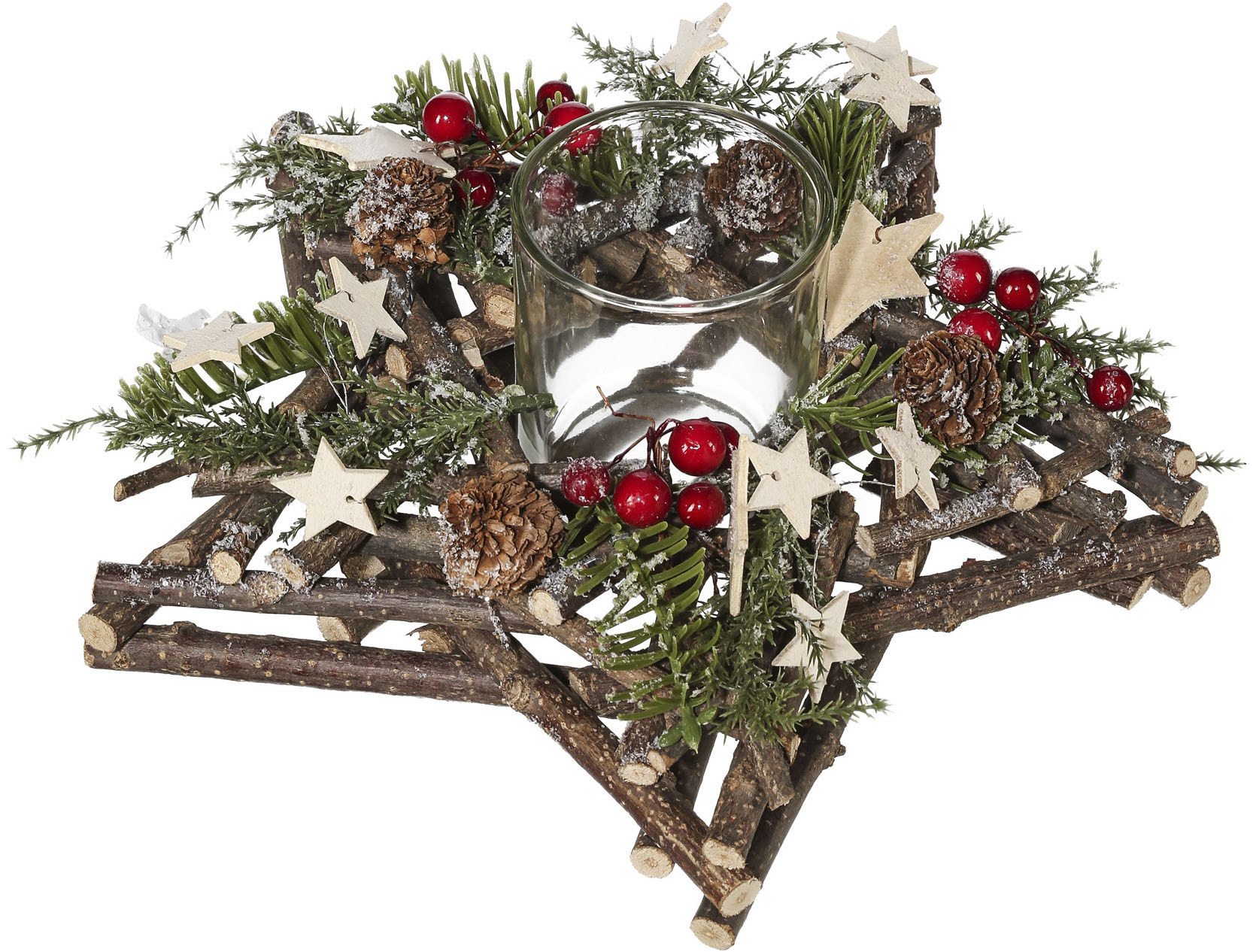 Creativ home Teelichthalter "Adventsgesteck mit Teelichthalter" von Creativ Home