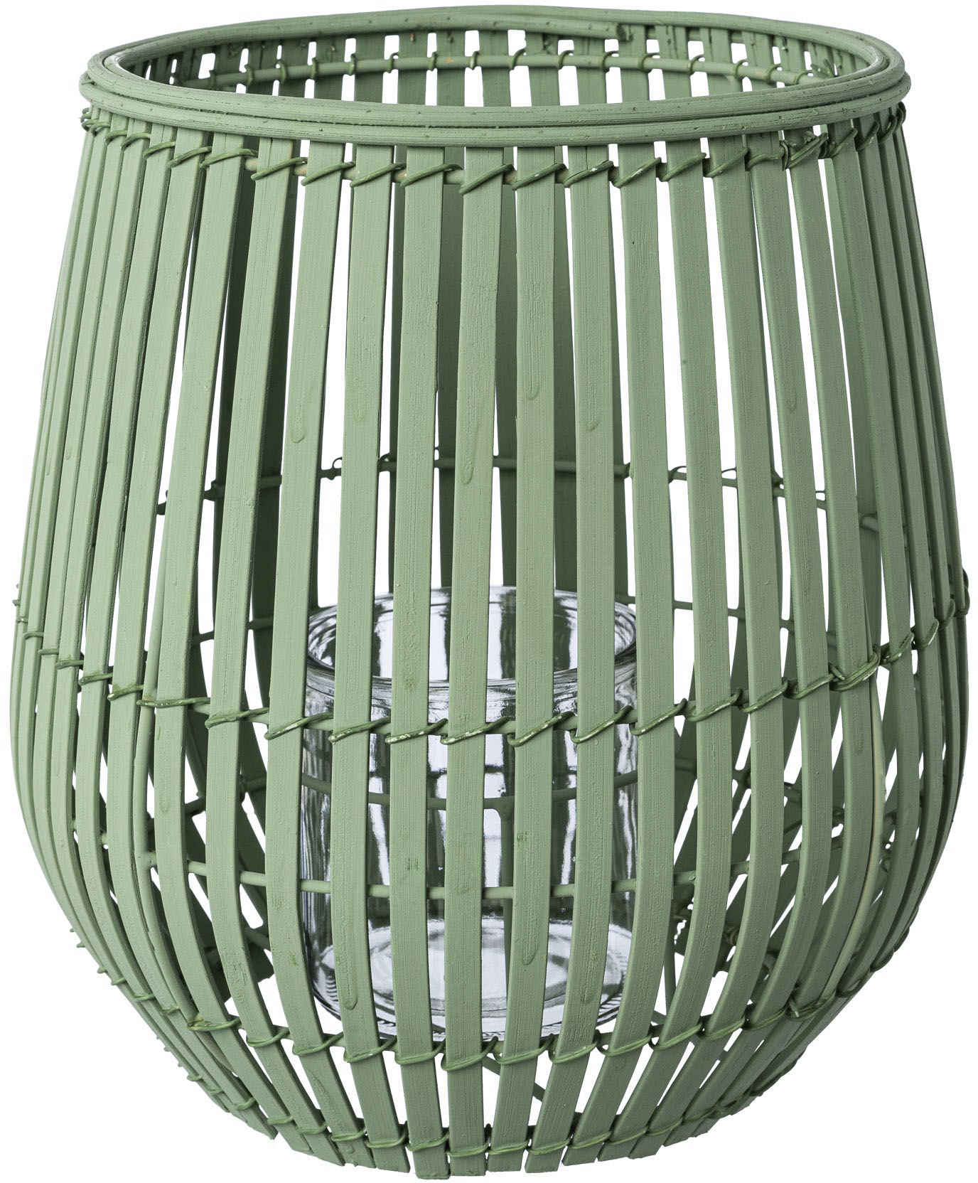 Creativ home Windlicht "Kerzenhalter Bambus", (1 St.), Höhe ca. 25 cm von Creativ Home
