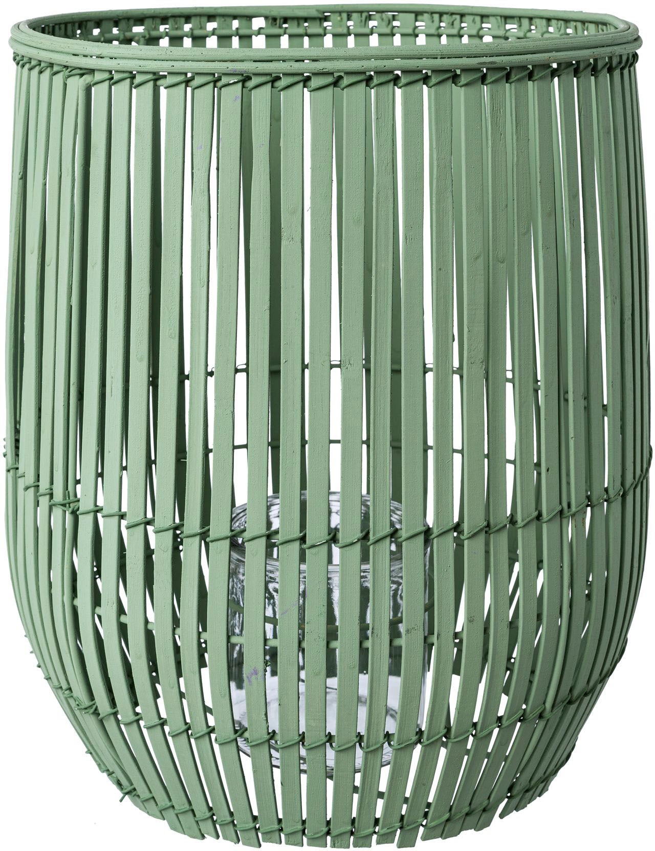 Creativ home Windlicht "Kerzenhalter Bambus", (1 St.), Höhe ca. 30 cm von Creativ Home