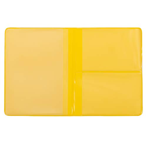 KFZ Schein Schutzhülle Ausweisetui Mappe viele Farben Kartenhülle Fahrzeugschein Hülle Made in Germany (Gelb) von CreativDesign