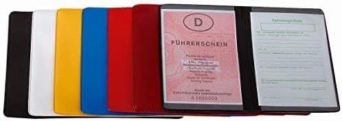 KFZ Schein Schutzhülle PVC 2 Fächer Etui Mappe viele Farben Kartenhülle Fahrzeugschein Hülle Made in Germany … (Blau) von CreativDesign
