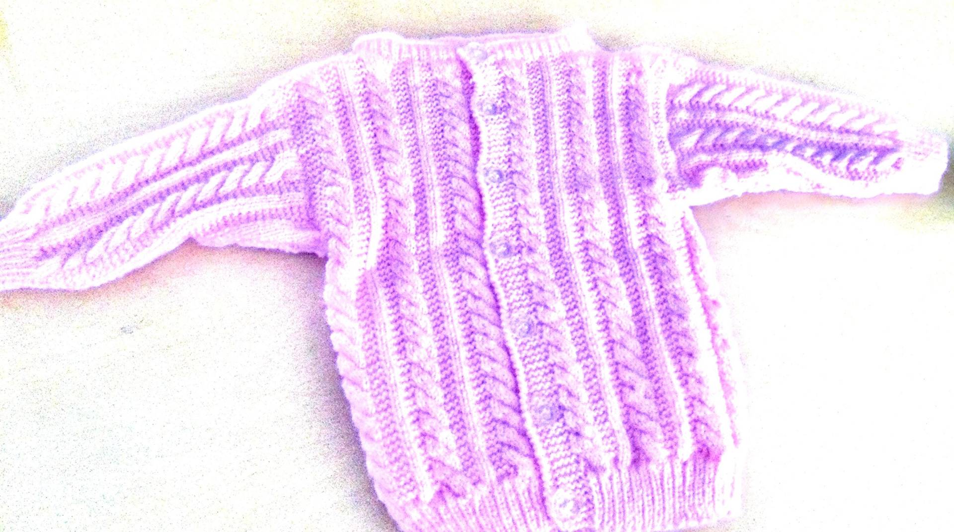 Zopfjacke Größe 74/80In Verschiedenen Farben von CreativKunst