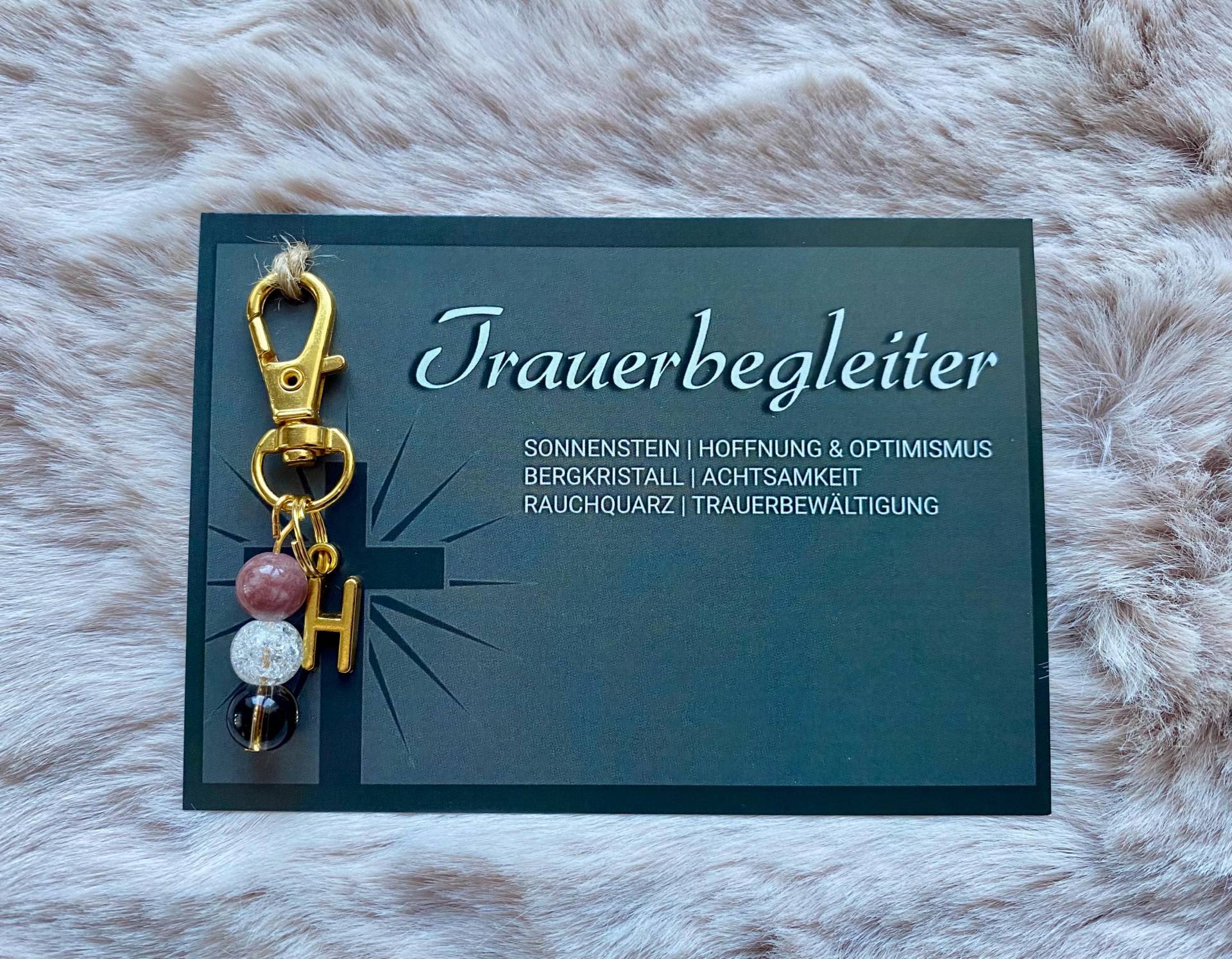 Handgemachter Trauerbegleiter Schlüsselanhänger, Erinnerungsgeschenk, Kleiner Trostspender, Mit Trauerbewältigung-Anhänger von CreativStore83
