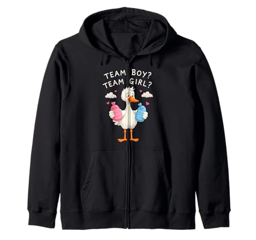 Team Boy or Team Girl Storch Gender Reveal Celebration Kapuzenjacke Team Boy or Team Girl Storch Gender Reveal Celebration Kapuzenjacke von Creative Celebrations for Expecting Parents and