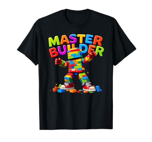Master Builder Colorful Blocks Bricks Fun Kids Boys Girls T-Shirt Master Builder Colorful Blocks Bricks Fun Kids Boys Girls T-Shirt von Creative Construction Master Builder Gifts