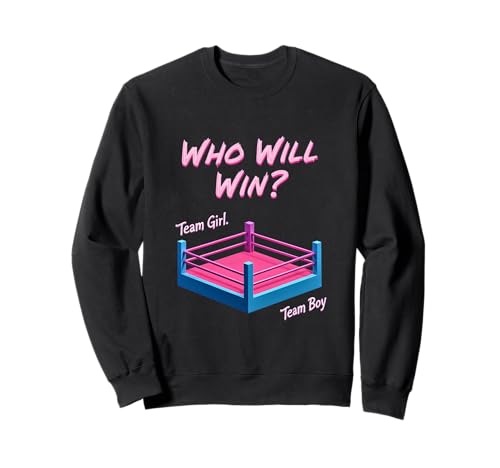 Team Girl vs Team Boy Boxring Gender Reveal Showdown Sweatshirt Team Girl vs Team Boy Boxring Gender Reveal Showdown Sweatshirt von Creative Gender Reveal Apparel for Expecting