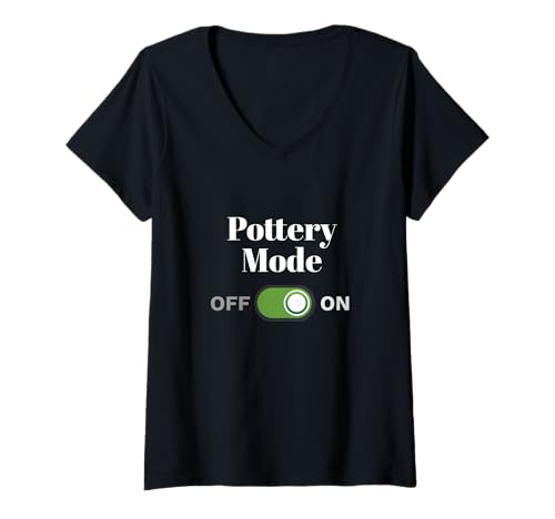 Damen Töpferei Mode On Ceramics Studio Clay Art T-Shirt mit V-Ausschnitt Damen Töpferei Mode On Ceramics Studio Clay Art T-Shirt mit V-Ausschnitt von Creative Potter Clay Enthusiast