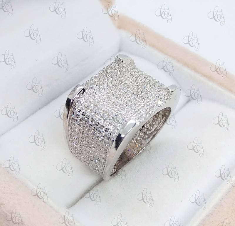 7.35 Cttw Weiß Rundschliff Herren Verlobungsring in Massivem 925 Sterling Silber - Hip Hop Schmuck Geschenk Für Ihn Statement Ring von CreativeByChirag