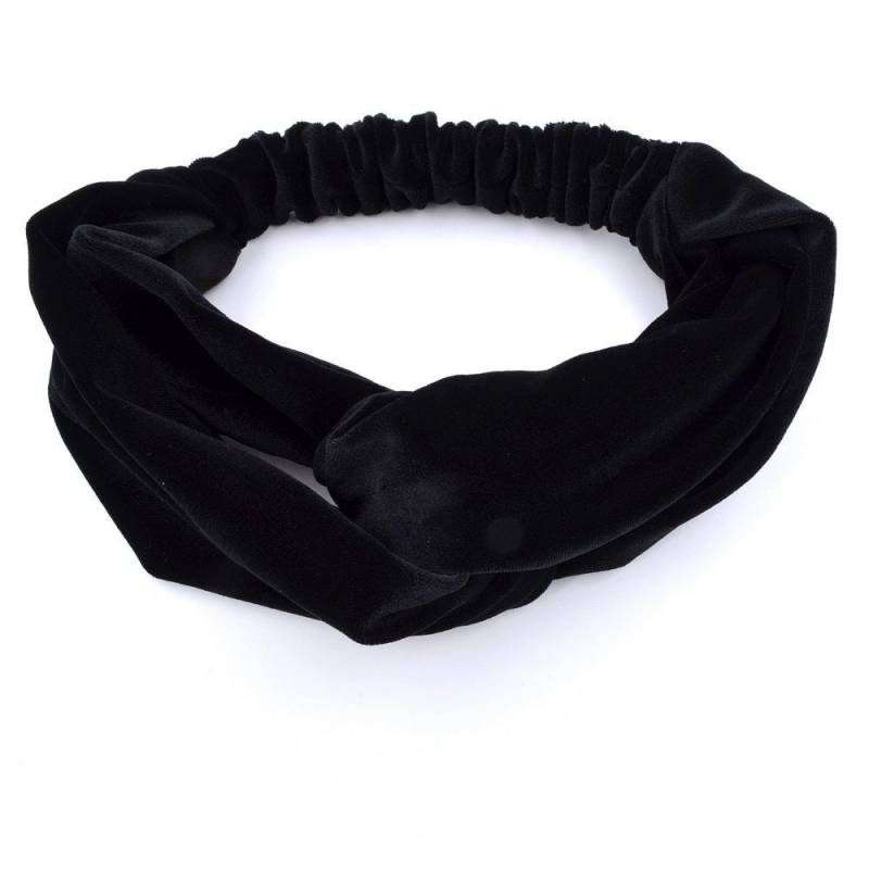 Haar-Accessoire, Schwarzes, Überkreuztes Samt-stirnband von CreativeCornerParis