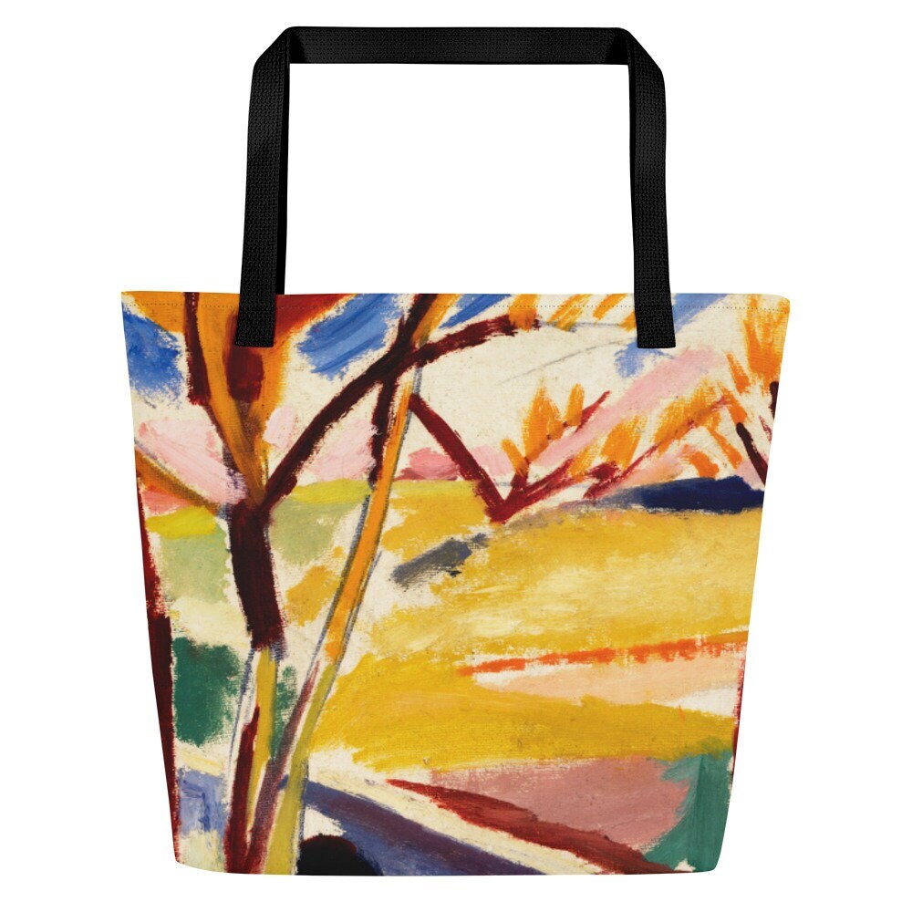 Valley Falls Kunstdruck Große Designer-Einkaufstasche, Geschenk Für Sie, Geburtstagsgeschenk, Henry Lyman Sayen Kunstdruck, Einkaufstasche von CreativeDesignzbyEm