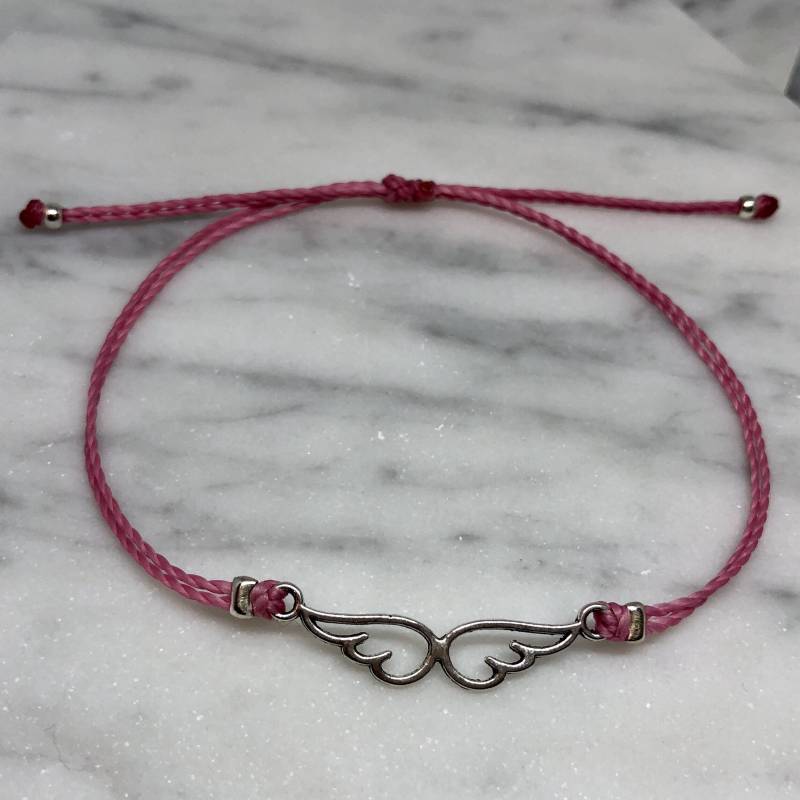 Flügel Armband, String Verstellbares Bettelarmband, Einfaches Individuelles Geschenke Für Sie, Brautjungfer von CreativeDreamerShop