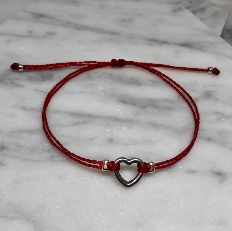 Herz Armband, Liebe, String Verstellbares Bettelarmband, Einfaches Personalisiertes Geschenke Für Sie, Brautjungfern Herz Armband, Liebe, String Verstellbares Bettelarmband, Einfaches Personalisiertes Geschenke Für Sie, Brautjungfern von CreativeDreamerShop