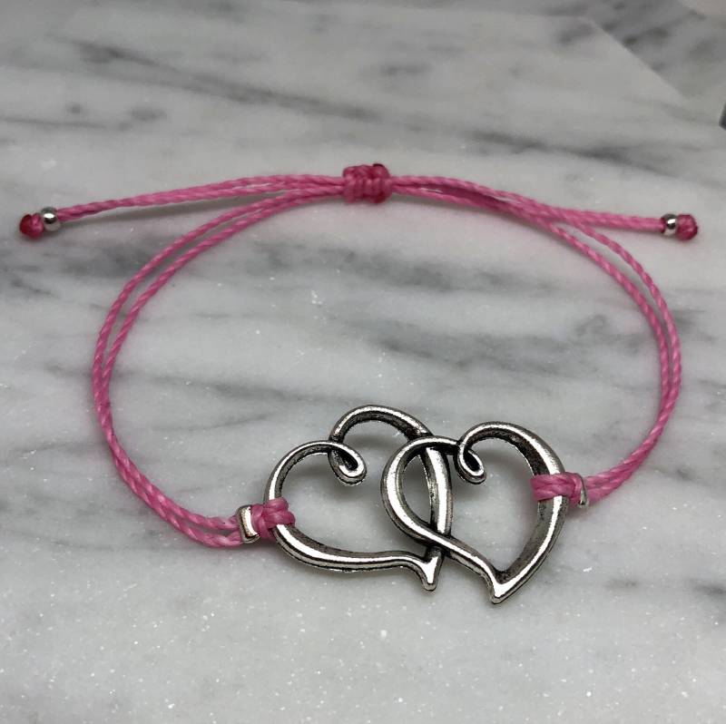 Herz Armband, String Verstellbares Bettelarmband, Einfaches Geschenke Für Sie, Brautjungfer Herz Armband, String Verstellbares Bettelarmband, Einfaches Geschenke Für Sie, Brautjungfer von CreativeDreamerShop