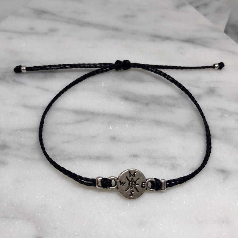 Kompass Armband, String Verstellbares Bettelarmband, Einfaches Benutzerdefinierte Geschenke Für Sie, Brautjungfer Kompass Armband, String Verstellbares Bettelarmband, Einfaches Benutzerdefinierte Geschenke Für Sie, Brautjungfer von CreativeDreamerShop
